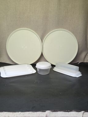 Rubbermaid Lazy Susan Turntable(2), Hot Dog Cooker, Butter Dish, Small Storage